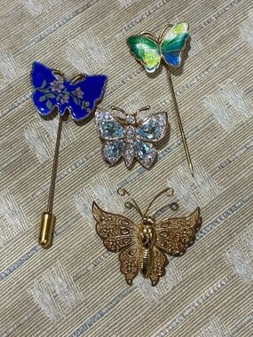 Vintage butterfly pin bundle